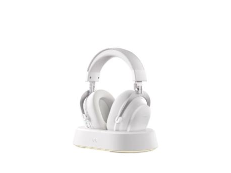 MCHOSE Bežične gaming slušalice V9 Turbo 60mm/Tri-mode/2000mAh/Icy White + Charging Dock RGB