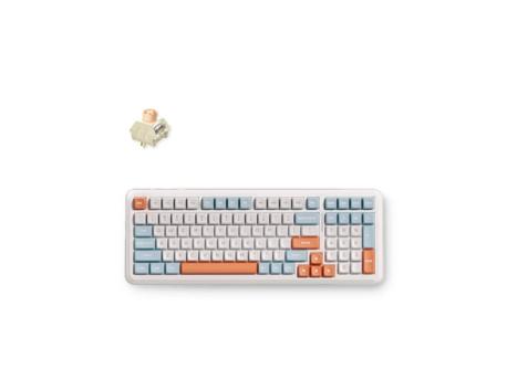 MCHOSE Bežična gaming tastatura K99 V3 Mehanička/Horizont orange/Icy Creamsicle Switch