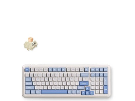 MCHOSE Bežična gaming tastatura K99 V3 Mehanička/Sky Blue/Icy Creamsicle Switch