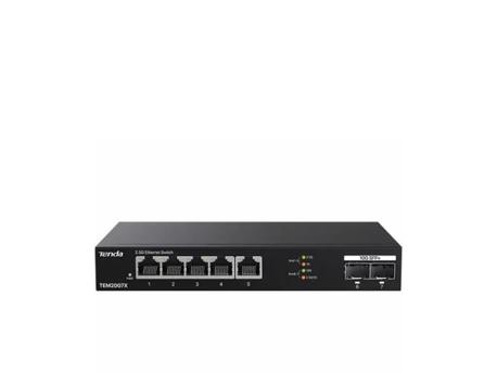 TENDA Svič 2.5Gbps 5-port TEM2007X Metal case/2x10G SFP+