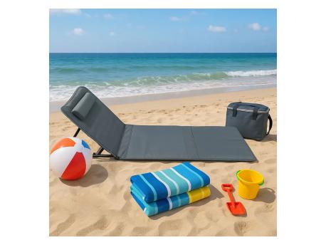 Lemon Planet Ležaljka sklopiva za plažu 140x39cm siva LP-722000S