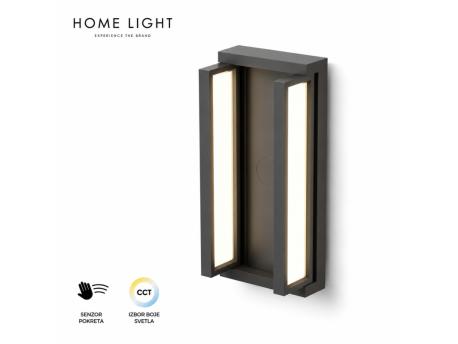 HOME LIGHT GEN12CW CCT LED zidna lampa sa senzorom crna