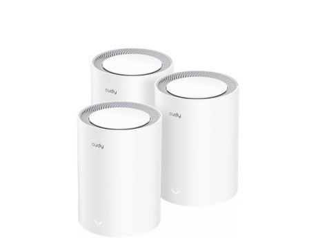 CUDY Whole Home Wi-Fi 6 Mesh System 2.5G Solution M3000 AX3000 Dual Band(3-Pack)