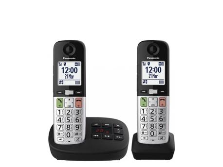 PANASONIC TELEFON KX-TGU432EXB - 2 slusalice crno/sivi sa sekretaricom