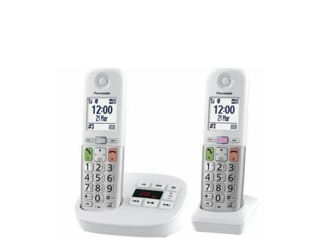 PANASONIC TELEFON KX-TGU432EXW - 2 slusalice beli sa sekretaricom