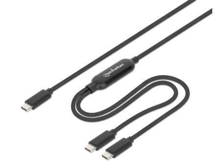 MANHATTAN Dual USB-C Charging Cable 100 W, 2 m 355810