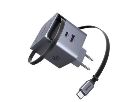 UGREEN 65W GaN Fast Charger with Retractable Cable X615