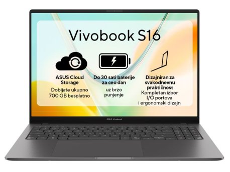 ASUS Vivobook S16 S5608QA-MB234W (WUXGA, Snapdragon X X1 26 101, 16GB, 256GB SSD, Win 11 Home)