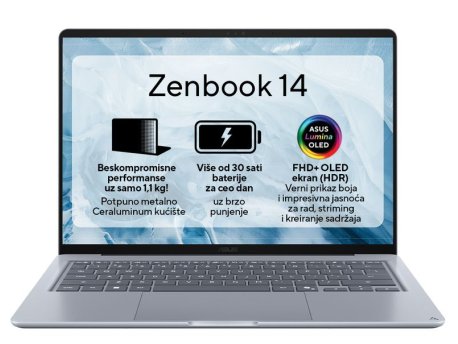 ASUS Zenbook 14 UX3480QA-U1102W (WUXGA, Snapdragon X X1 26 100, 16GB, 256GB SSD, Win 11 Home)