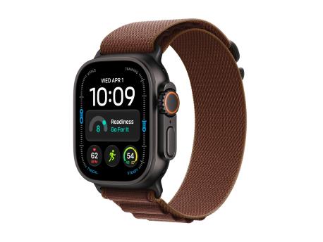 APPLE Watch Ultra 4 GPS + Cellular 49mm Black Titanium Case with Burgundy Alpine Loop - M (MJC14SE/A)