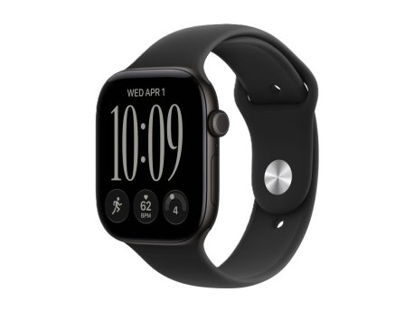 APPLE Watch Series 12 GPS 42mm Black Aluminium Case with Black Sport Band - S/M (MJEA4WF/A)