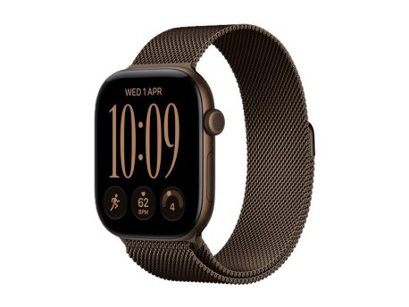 APPLE Watch Series 12 GPS 46mm Dark Bronze Aluminium Case with Dark Bronze Milanese Loop - S/M (MKD74WF/A)