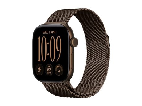 APPLE Watch Series 12 GPS 42mm Dark Bronze Aluminium Case with Dark Bronze Milanese Loop (MKDC4WF/A)