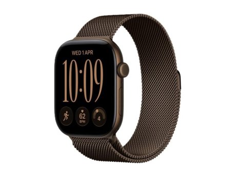 APPLE Watch Series 12 GPS + Cellular 46mm Dark Bronze Aluminium Case with Dark Bronze Milanese Loop - M/L (MKDG4WF/A)