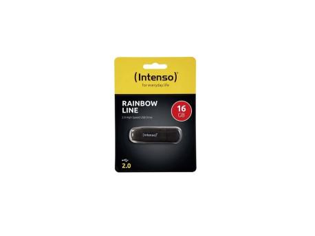 INTENSO USB Flash 16GB Rainbow Line USB2.0 3502470 Black