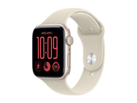 APPLE Watch SE 3 GPS 44mm Starlight Aluminium Case with Sand Sport Band - S/M (MJL34RK/A)