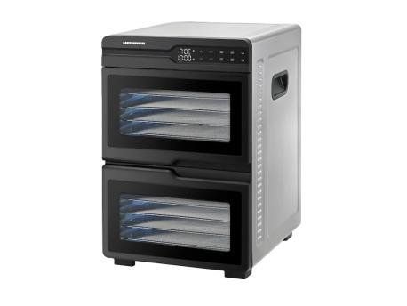HEINNER Dehidrator DUALDRY PRO HFD-KDDB1200BKSS 1000-1200W/12 mesta/80c/timer