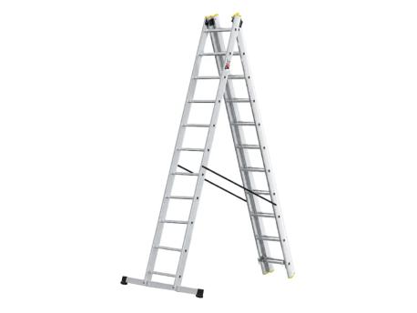 CRAFTER Aluminijumske trodelne merdevine 3x11 gazišta 150 kg
