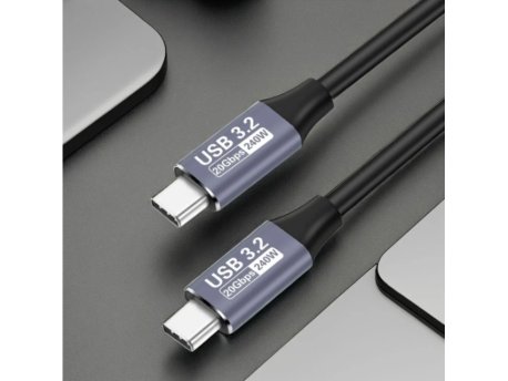 FAST ASIA Kabl USB 3.2 na USB 3.2 8K/60 Hz, 20Gbps, 240W 1m, crni