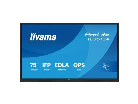 IIYAMA Interaktivni ekran 75'' TE7513A-B2AG IPS 3840x2160/Android 14/8ms/HDMI/DP