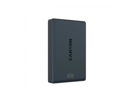CANYON Magnetic power bank OnPower 511 PD20W 10000mAh Aluminium Interstellar Black