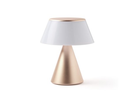 LEXON Bežicna stona led lampa, vodootporna, sa dimerom, zlatna