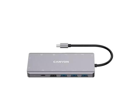 CANYON Hub DS-12 13in1 4k USB-C Dark Grey