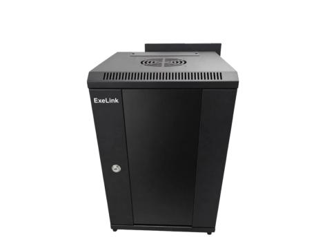 ExeLink Rek zidni orman 19in, 600x450x18U,crna, SPCC celik