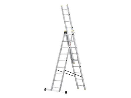 CRAFTER Aluminijumske trodelne merdevine 3x9 gazišta 150 kg