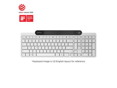 LENOVO 800 Self-Charging Bluetooth Keyboard-Greek 319 (GY41R69591)