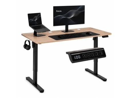 ModernHome Elektricni radni sto 140* 60 cm sa podesivom visinom 72-118 cm, svetli hrast - ModernHome