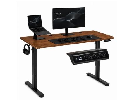 ModernHome Elektricni radni sto 140*60 cm sa podesivom visinom 72*118 cm, tamni hrast -ModernHome