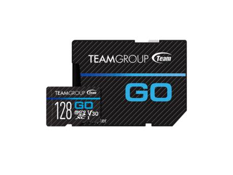 TEAM GROUP MICRO SDHC/SDXC 128GB GO UHS-I U3 V30, 100/50MB/s +SD Adapter TGUSDX128GU303