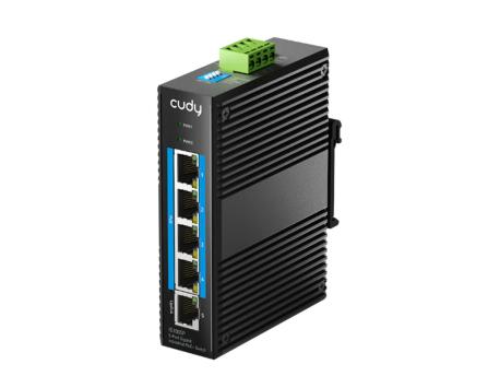 CUDY IG1005P 5-Port Gigabit Industrial PoE+ Switch 10/100/1000Mbps
