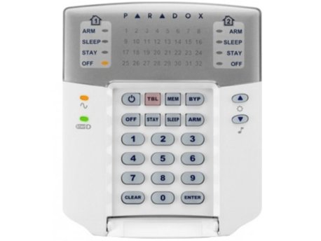 PARADOX Tastatura * K32+ LED sifrator do 32 zone