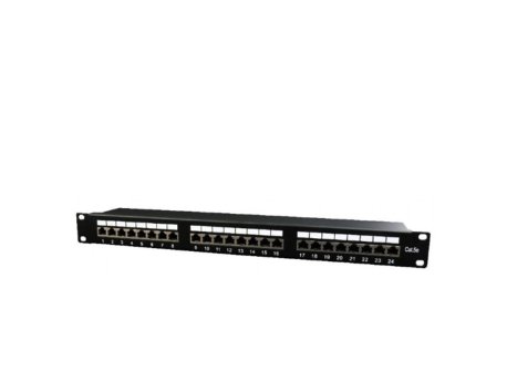 GEMBIRD NPP-C524-002 Cat.5E 24 port shielded patch panel, 19 1U