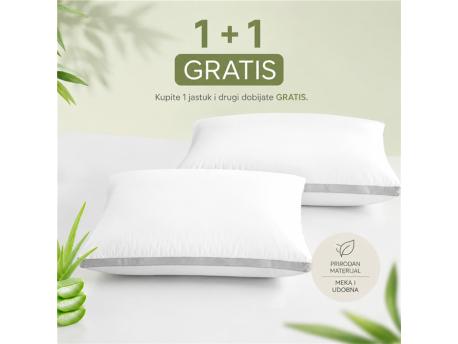 HOMEMATES Jastuk Aloe Vera 1+1 – Set od 2 komada od memorijske pene
