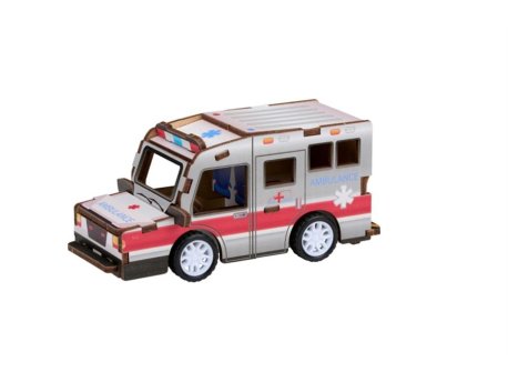 Eddy Toys Drvena 3D slagalica Ambulanta
