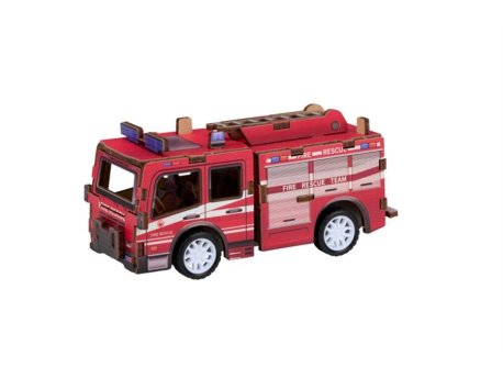 Eddy Toys Drvena 3D slagalica Vatrogasno vozilo