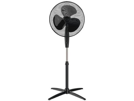 NIAROS PODNI Ventilator PREČNIKA 43CM, 45W, VISINA DO 133CM ,CRNI