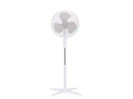 NIAROS PODNI Ventilator PREČNIKA 43CM, 45W, VISINA DO 133CM, BELI