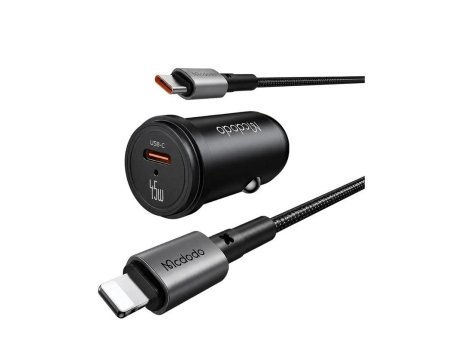 MCDODO CC-7495 SET AUTO PUNJAČ 45W USB-C + KABL 36W TIP-C NA LIGHTNING DUŽINA 1,2m