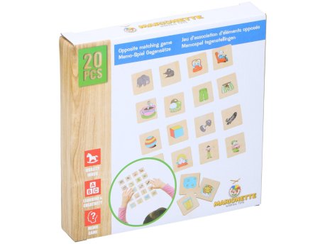 Marionette Wooden Toys Drvena edukativna igra uparivanja suprotnosti