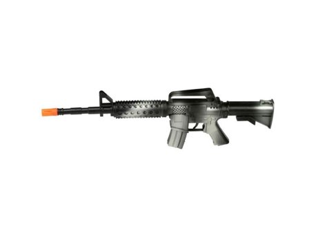 Eddy Toys Plastična automatska puška crna za igru, 46 cm