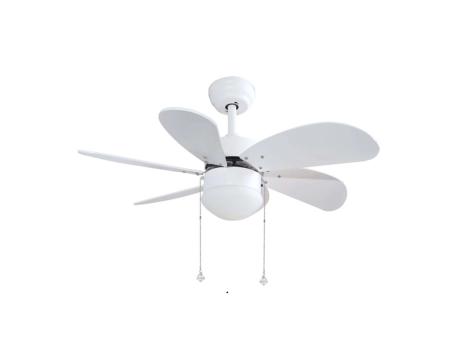 NIAROS PLAFONSKI VENTILATOR 32' SA LAMPOM, Bela