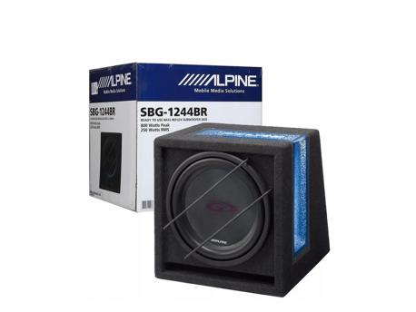 ALPINE SBG-1244BR Subwoofer u kutiji 12 250W RMS 800W