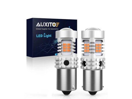 AUXITO LED sijalice BA15S žute (amber) set od 2 komada BA15S-5KG26-Y2
