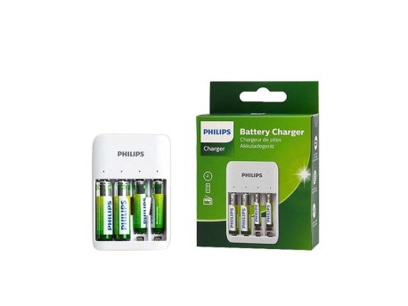PHILIPS Punjač baterija AAAAA na USB 4 porta