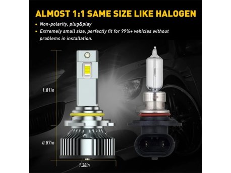 AUXITO 9005 HB3 LED sijalice 6500K 24000lm 120W CANBUS DD-Y19-9005-A