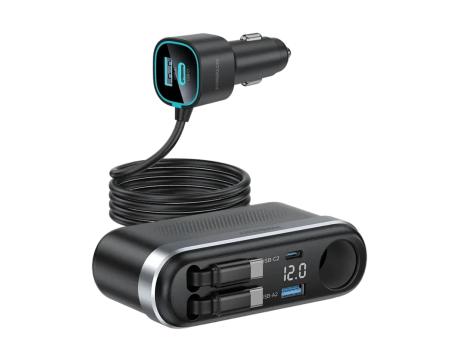 Powerology Auto punjač 60W Multi-Port